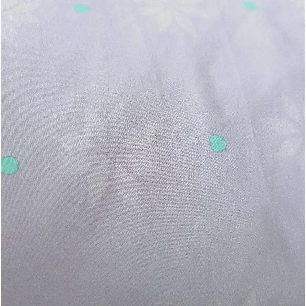 Disney Frozen Flat Sheet Twin Size Bedding Purple Snowflakes